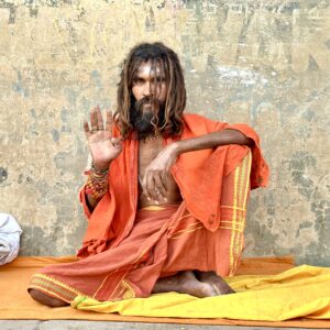 Baba Blessing in Varanasi